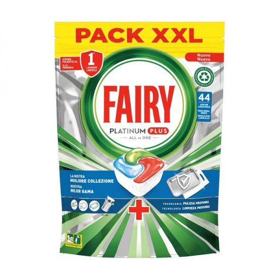 Fairy Platinum PLUS Allinone 44ks - kapsule do umývačky riadu