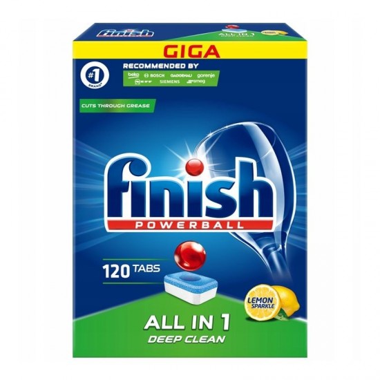 FINISH Allin1 Tablety do umývačky riadu Lemon 120ks