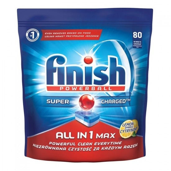 FINISH All in1 Tablety do umývačky riadu - Lemon Sparkle 80ks