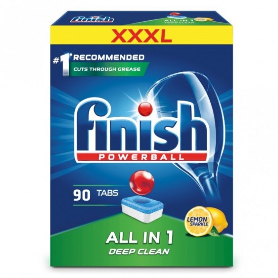 FINISH All in1 Tablety do umývačky riadu - Lemon Sparkle 90ks