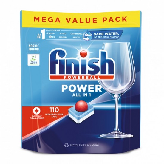 Finish Powerball Allin1 110ks  Mega Value Pack