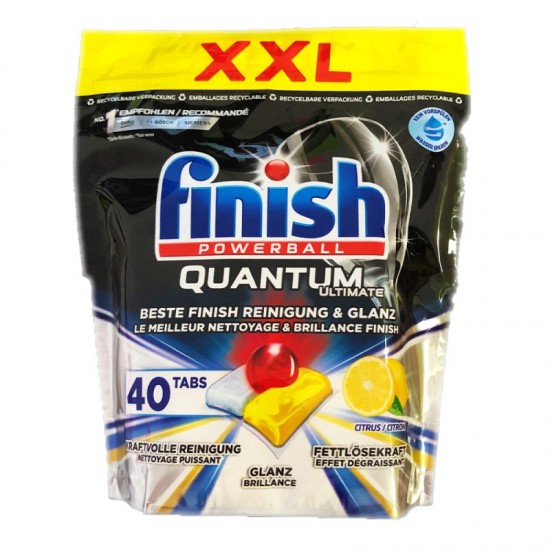 FINISH Quantum Ultimate Tablety do umývačky riadu  Lemon 40ks