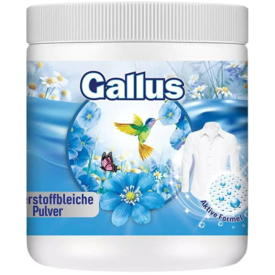 Gallus odstraňovač škvŕn na biele prádlo 600g Gallus odstraňovač škvŕn na biele prádlo 600g