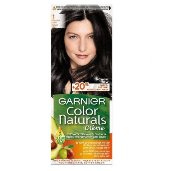 GARNIER Color Naturals creme Farba na vlasy 1 čierna