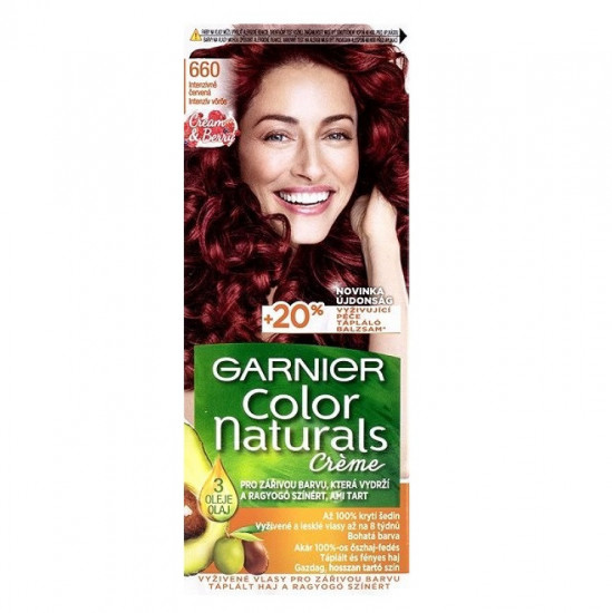 GARNIER Color Naturals creme Farba na vlasy 6.60 ohnivo červená