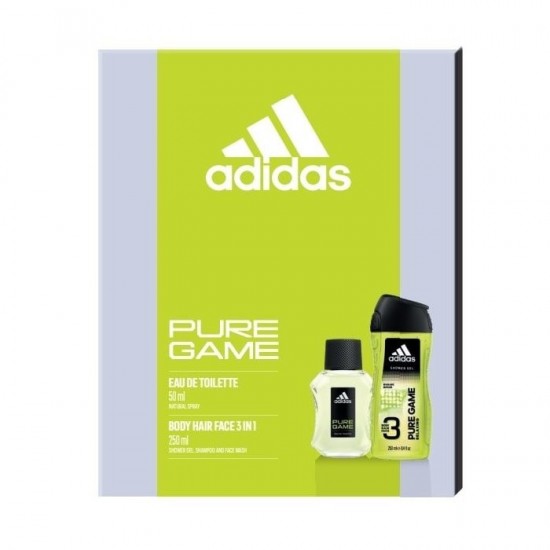 GIFT SET Adidas Pure game Toaletná voda 50ml + SG 3in1 250ml