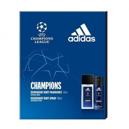 GIFT SET Adidas UEFA Champions DNS 75ml + Deodorant 150ml
