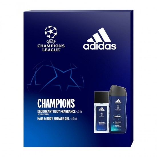 GIFT SET Adidas UEFA Champions DNS 75ml + SG 2in1 250ml