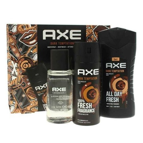 GIFT SET Axe DarkTemptation  SG 250ml+Bodyspray150ml+After shave100ml