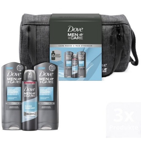 GIFT SET Dove Men+Care 2xSG 250ml+Antiperspirant 150ml + taška