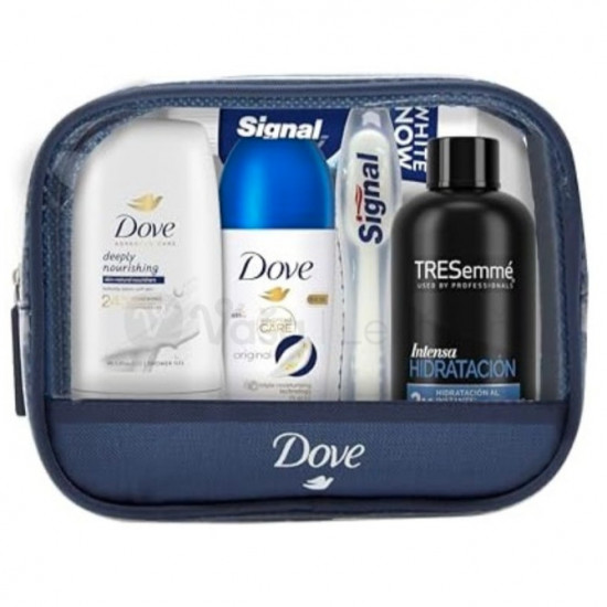 GIFT SET Dove Mini (roll-on 50ml + SG 55ml + šampón Tresemmé 100ml + Signal ZP14ml + ZK)