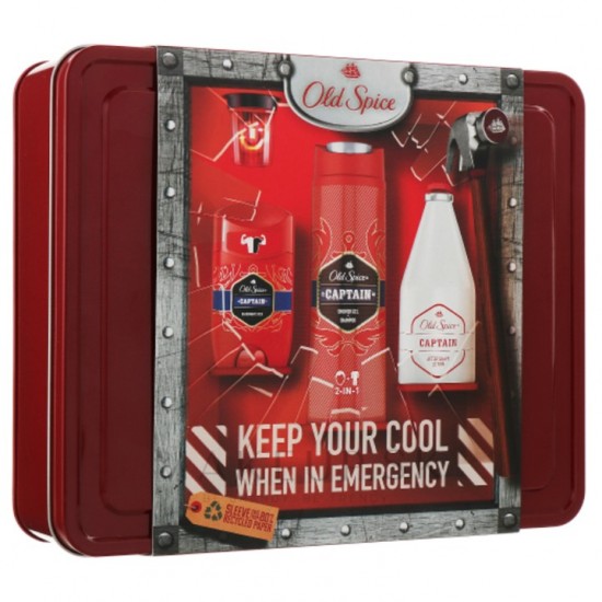 GIFT SET Old Spice Captain VPH 100ml, SG 2v1 250ml, Deo stick 50ml