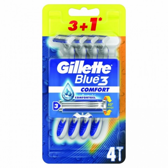 Gillette Blue 3 Comfort 4pcs