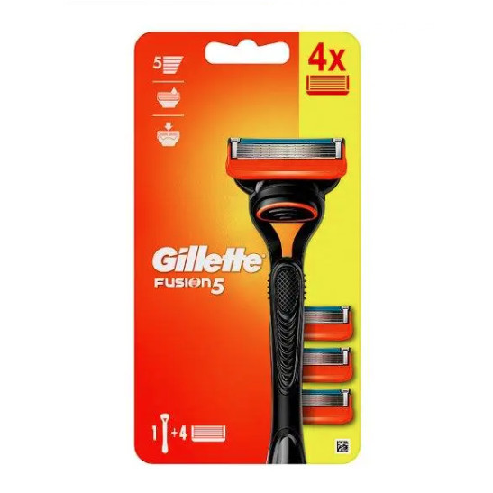 Gillette Fusion 5 Holiaci strojček + 4ks náhradné hlavice Gillette Fusion 5 Holiaci strojček + 4ks náhradné hlavice