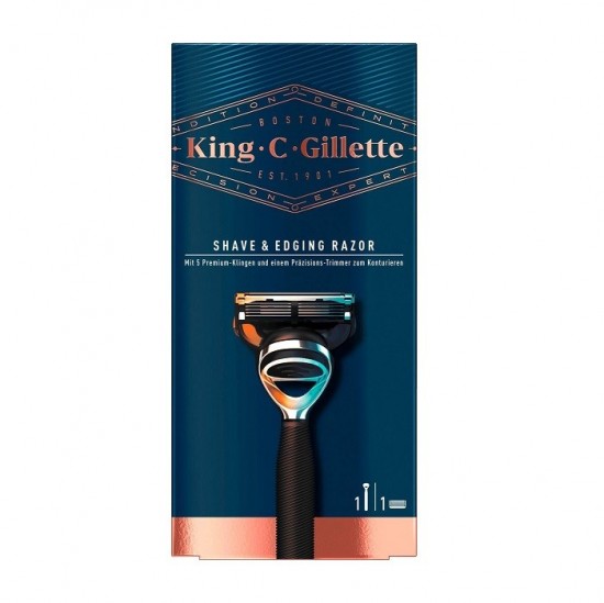 Gillette King C Holiaci strojček Black Chrom 1ks