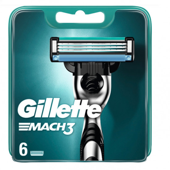 Gillette Mach3 6pcs - náhradné hlavice