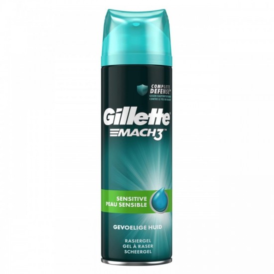 GILLETTE Mach 3 Gél na holenie - Sensitive 200ml