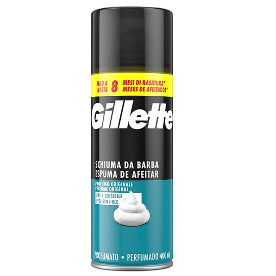 Gillette Pena na holenie 400ml - Sensitive XXL
