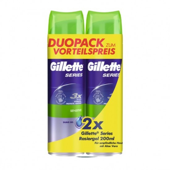 Gillette Pena na holenie Series DUO PACK 2x 250ml - Sensitive