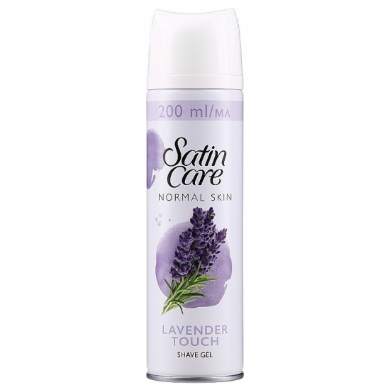 GILLETTE Satin Care Gél na holenie - Normal skin Lavender touch 200ml