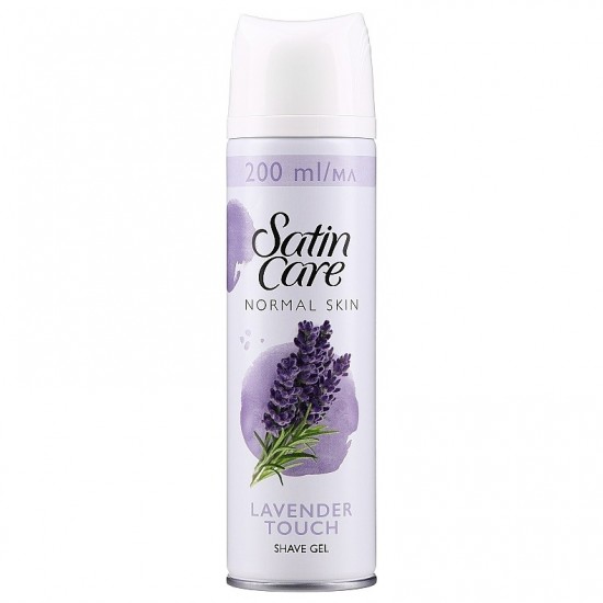 GILLETTE Satin Care Gél na holenie - Normal skin Lavender touch 200ml GILLETTE Satin Care Gél na holenie - Normal skin Lavender touch 200ml
