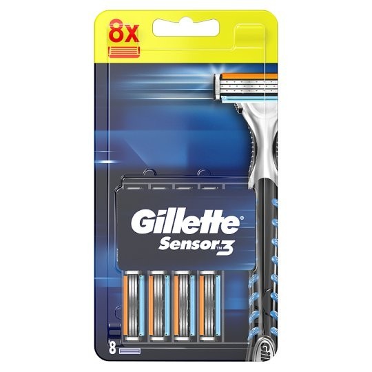 GILLETTE Sensor 3 Náhradné hlavice 8ks GILLETTE Sensor 3 Náhradné hlavice 8ks