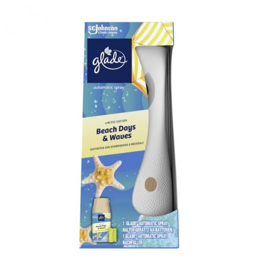 GLADE Automatický sprej a náplň - Beach days & Waves 269ml GLADE Automatický sprej a náplň - Beach days & Waves 269ml