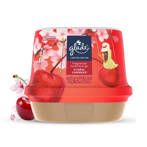 GLADE Gélový osviežovač vzduchu Floral Cherries 180g