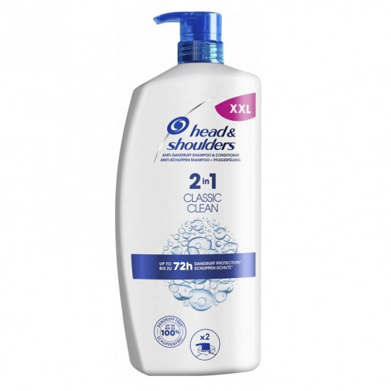 Head & Shoulders Classic Clean šampón proti lupinám 2v1 900ml Head & Shoulders Classic Clean šampón proti lupinám 2v1 900ml
