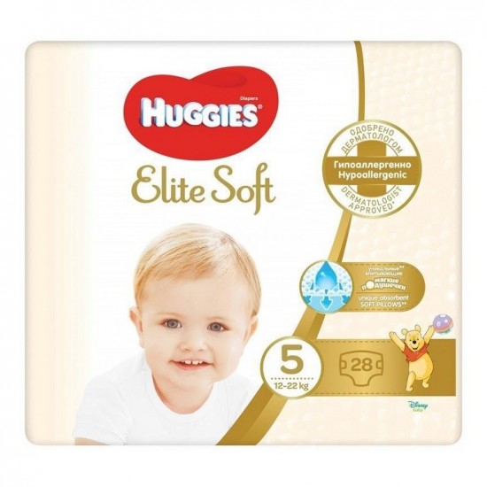 HUGGIES Elite Soft 5 (12-22kg) 28ks