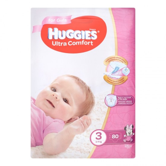 HUGGIES Ultra Comfort 3 (5-9kg) 80ks