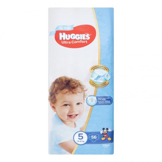 HUGGIES Ultra Comfort 5 (12-22kg) 56ks