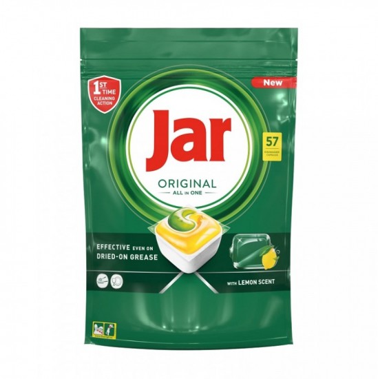 Jar Original All in One Lemon kapsule do umývačky riadu 57ks