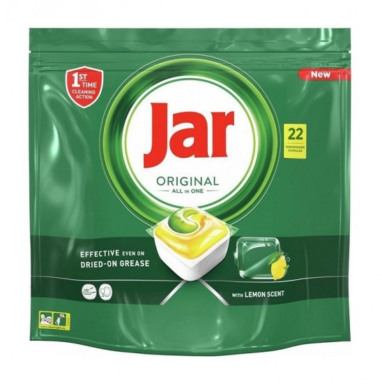 JAR Original All in One Lemon kapsule do umývačky riadu 22 ks