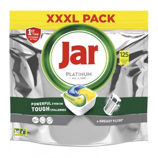 Jar Platinum Lemon Tablety do umývačky 125 ks