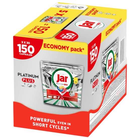Jar Platinum Allinone Platinum Plus Lemon - kapsule do umývačky riadu 150ks