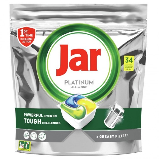 JAR Platinum All in 1 - kapsule do umývačky riadu 34ks JAR Platinum All in 1 - kapsule do umývačky riadu 34ks