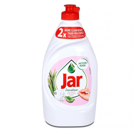 Jar Sensitive Aloe Vera & Pink Jasmine prostriedok na umývanie riadu 450ml
