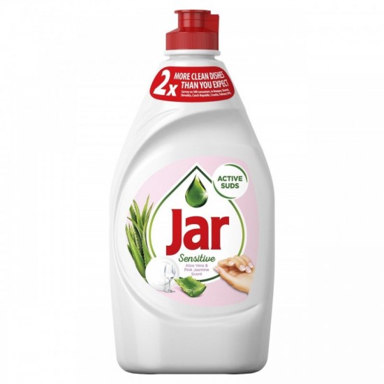 JAR Sensitive Prostriedok na umývanie riadu Aloe Vera & Pink Jasmine scent 450ml