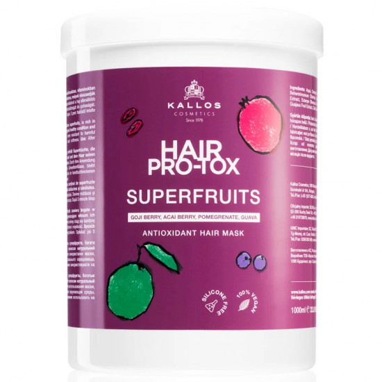 KALLOS Pro-Tox SuperFruits Antioxidant Hair Mask 1000ml