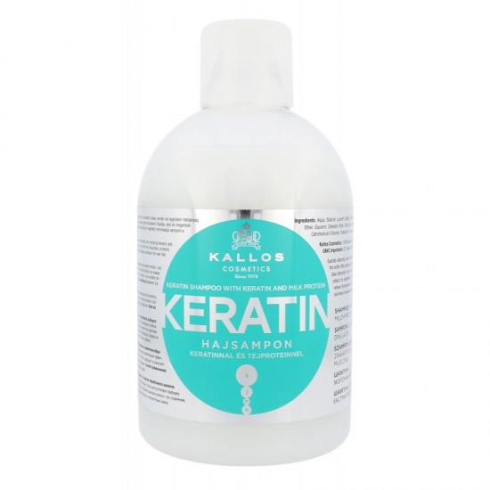 KALLOS Keratin Shampoo regeneračný na vlasy s keratínom 1000 ml