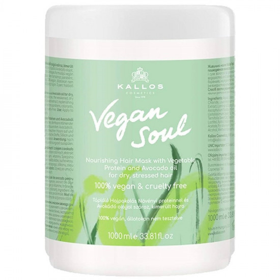 KALLOS Cosmetics Vegan Soul Nourishing maska na vlasy 1000ml KALLOS Cosmetics Vegan Soul Nourishing maska na vlasy 1000ml