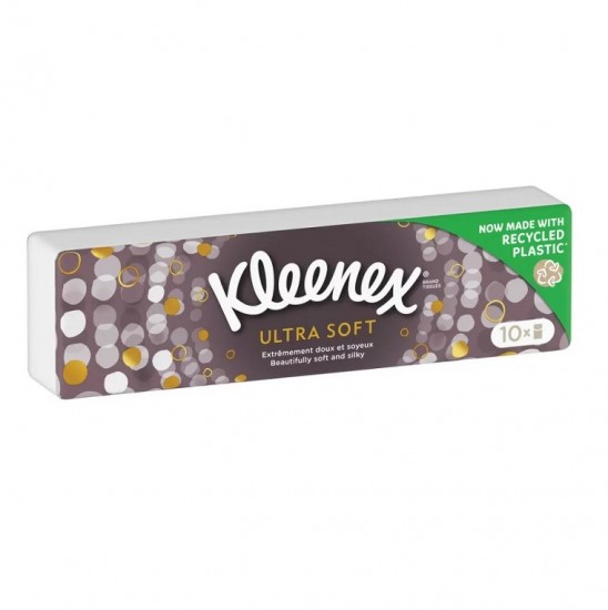 KLEENEX papierové vreckovky 4-vrstvové Ultra soft 10x7 KLEENEX papierové vreckovky 4-vrstvové Ultra soft 10x7