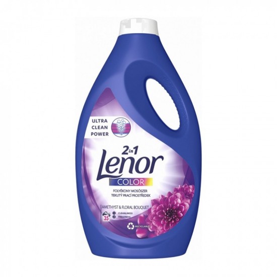 Lenor 2in1 Prací gél Color Amethyst & Floral Bouquet 1925ml - 35 praní