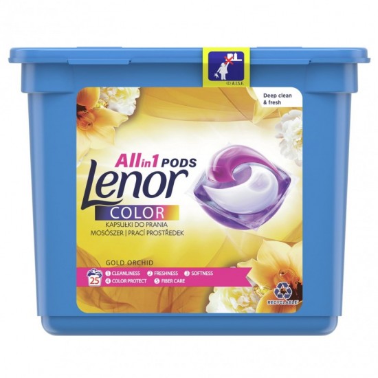 LENOR All in 1 Gélové kapsuly - Color Gold Orchid 25ks LENOR All in 1 Gélové kapsuly - Color Gold Orchid 25ks