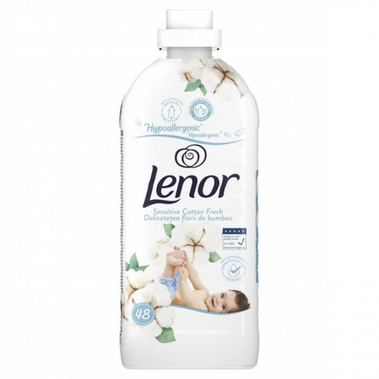 LENOR Hypoalergénna Aviváž - Sensitive Cotton fresh 1200ml, 48 praní