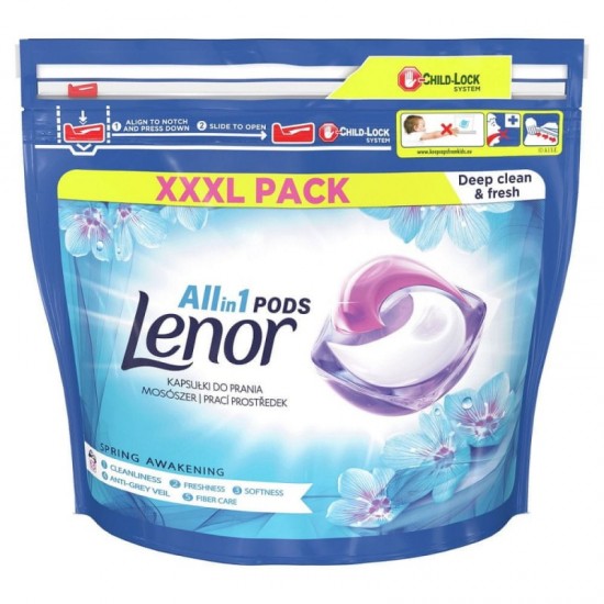 Lenor pods Allin1 63ks - Spring Awakening - XXXL PACK - NEW Deep clean & fresh