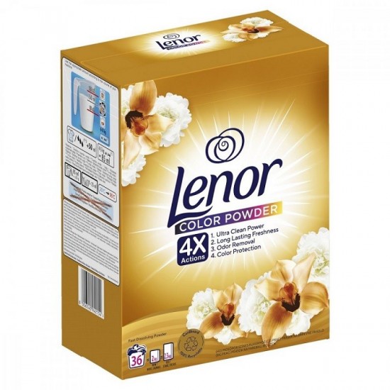 Lenor Prací prášok - 4xActions Color 1,98kg - 36 praní Lenor Prací prášok - 4xActions Color 1,98kg - 36 praní