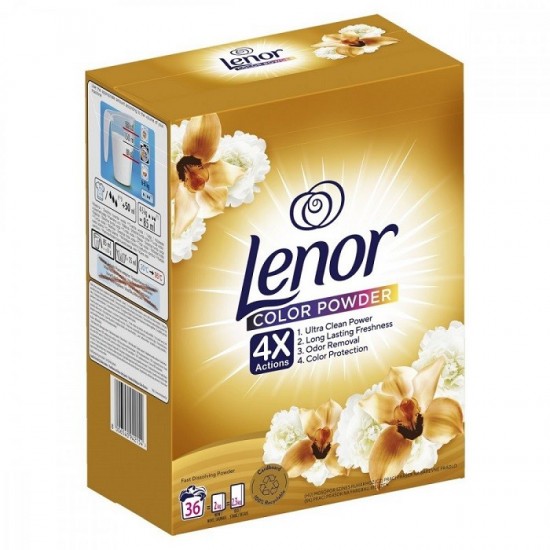 Lenor Prací prášok - 4xActions Color 1,98kg - 36 praní