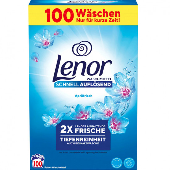 Lenor prací prášok 6kg - 2in1 Aprilfrisch, 100 praní Lenor prací prášok 6kg - 2in1 Aprilfrisch, 100 praní